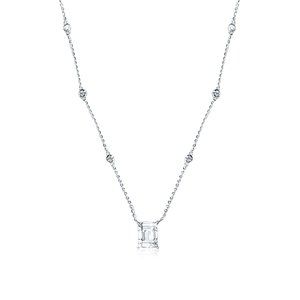 14 Round Diamond 18K Yellow Gold Necklace